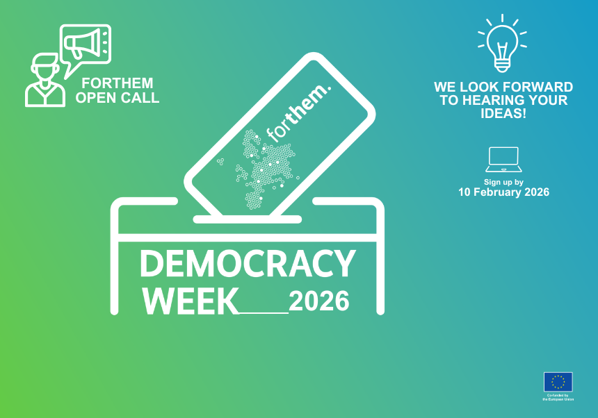 Cartel del evento con el título y el plazo de solicitud